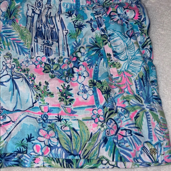 Lilly Pulitzer Disney Cinderella Lilo Linen Shorts - Picture 4 of 8